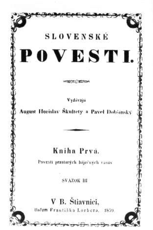 Prvé vydanie Dobšinského zbierky povestí